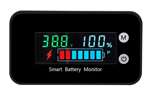 sparkdistrict Electricity Meter Digital LCD Display for any bike with red and black lcd