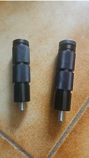 Spark District Universal CNC Motorcycle Foot Pegs (Pair) – Anti-Slip Rear Passenger Footrests