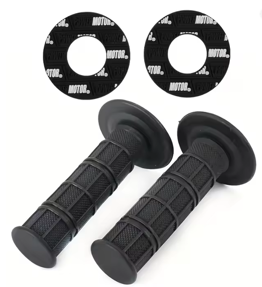 Spark District Universal Motocross Handlebar Grips with Grip Donuts (Pair)