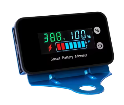 sparkdistrict Electricity Meter Digital LCD Display for any bike with red and black lcd