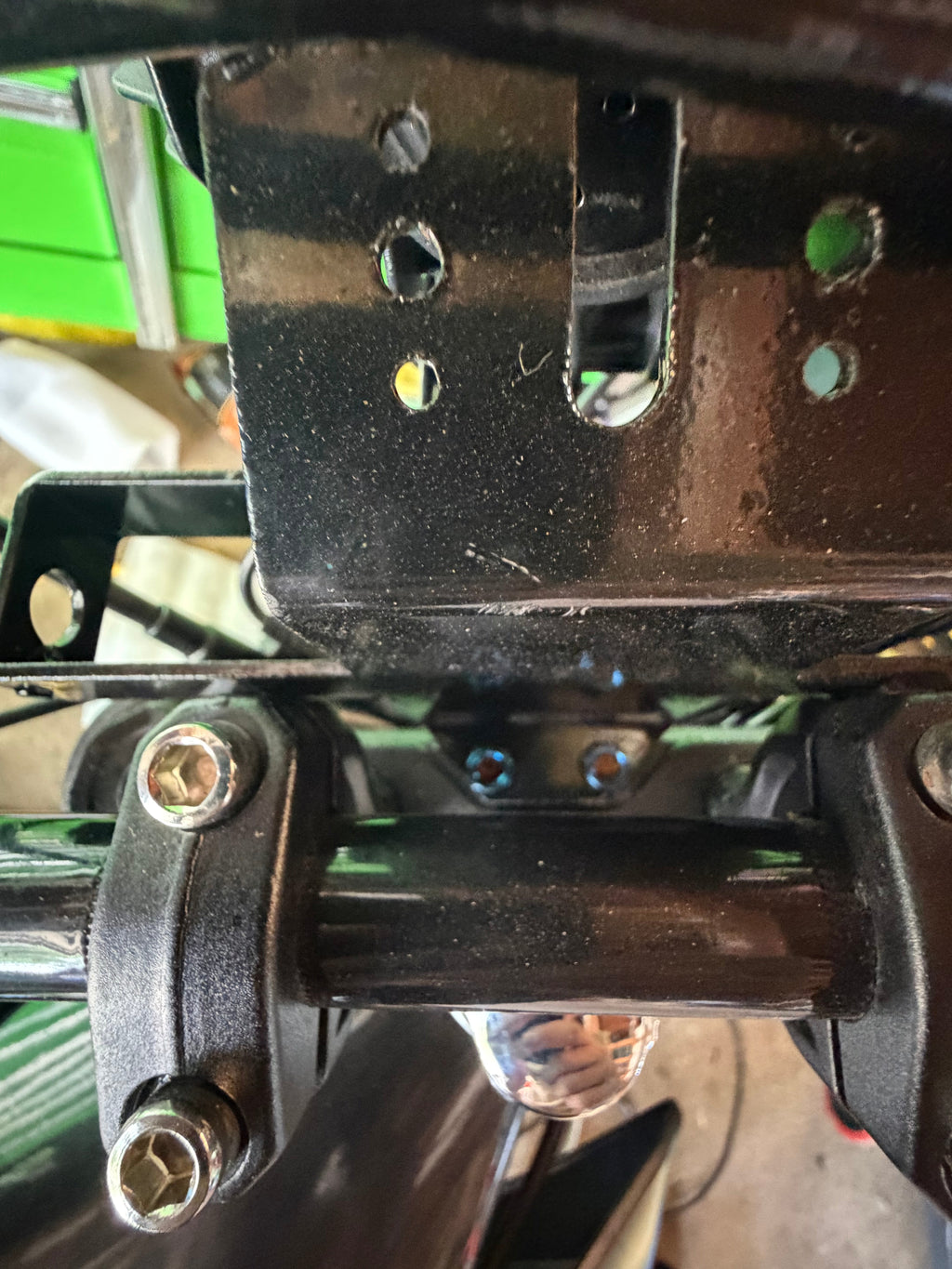 Titanium for headlight mount x1 spark